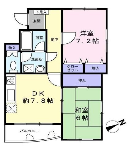 ヒュース板橋本町の間取り