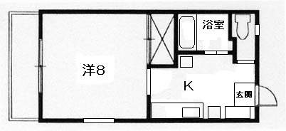 米満ハイツⅠ号棟の間取り