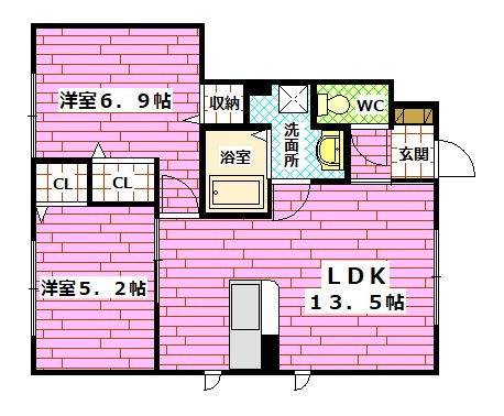 Ｂｅｌｌ　Ｃｏｕｒｔの間取り