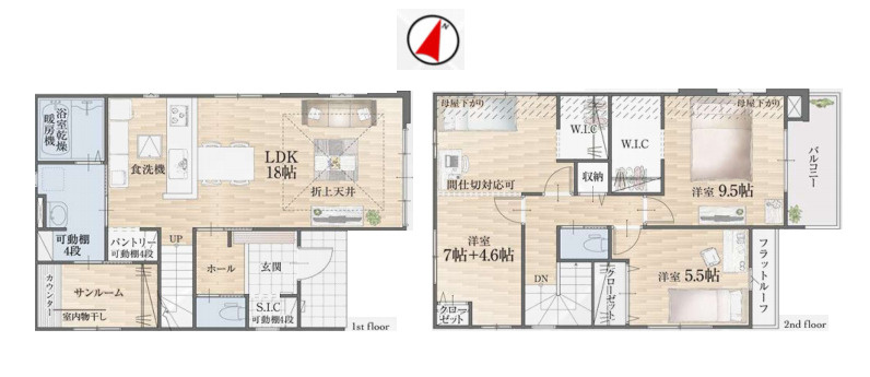 上尾市小泉　8期　新築一戸建て　リガーレ　01の間取り|【全1棟・1号棟】上尾市小泉　8期　新築一戸建て　リガーレ　01・3LDK・土地面積115.82m2・建物面積111.22m2