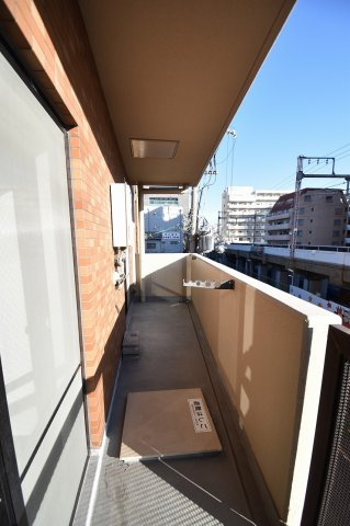 第一玉造マンションのバルコニー