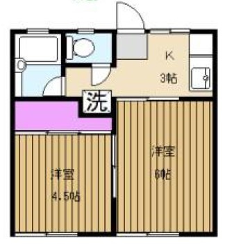 富士ハイツC号棟の間取り