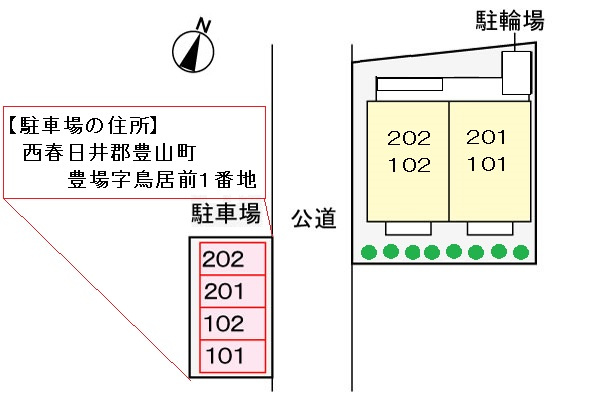 エクセル豊山の区画図