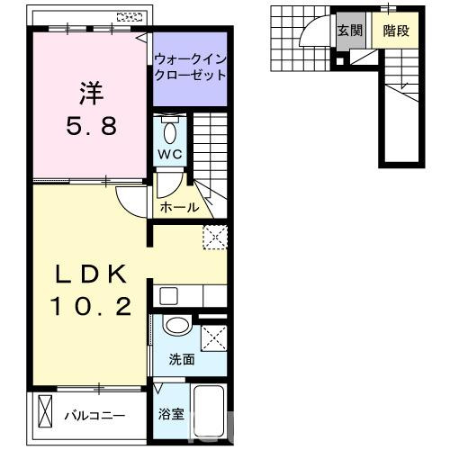 ボヌールAの間取り