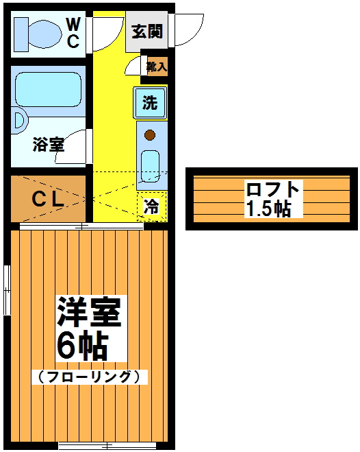 ハッチハウス松原の間取り