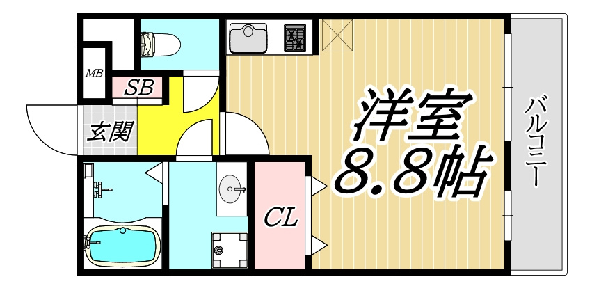 OTTS西ノ口の間取り