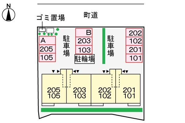 レジダンス野田の区画図