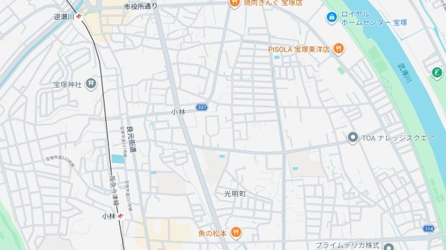 宝塚市末成町　新築一戸建ての地図