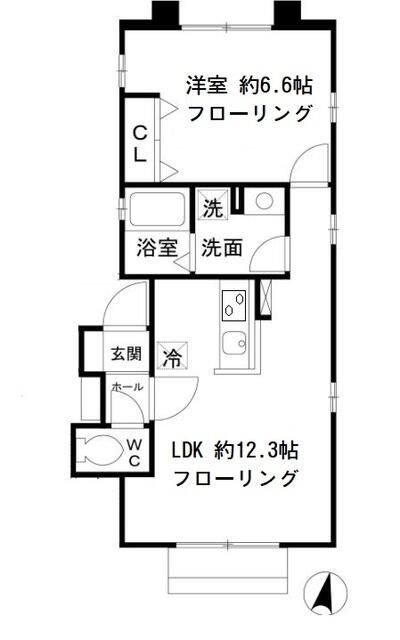 キテラ雑司が谷　Ｂ棟の間取り