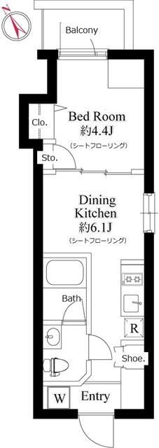 Ｌａ　Ｐｅｒｌａ　Ｂｕｎｋｙｏ－Ｋｏｉｓｈｉｋａｗａの間取り