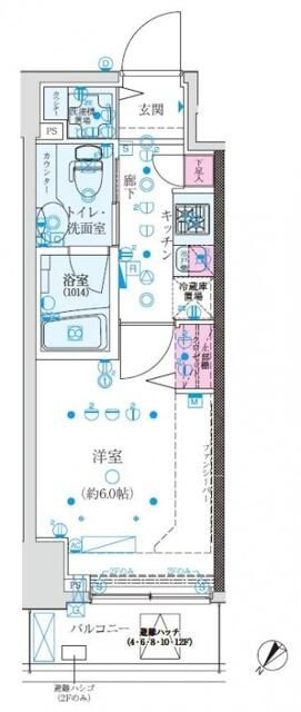 クレイシア巣鴨駅前の間取り