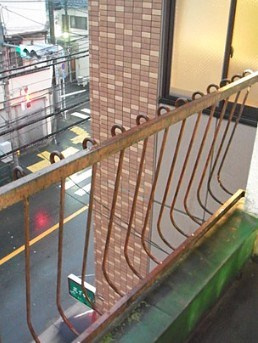 中野中央ハイツのバルコニー