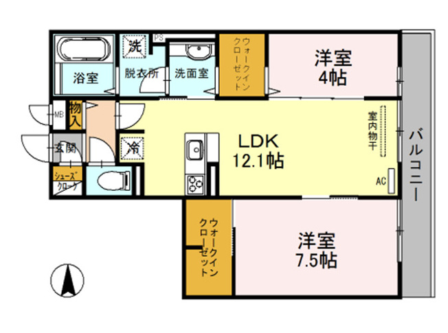 【間取り】 | 桃谷マンション