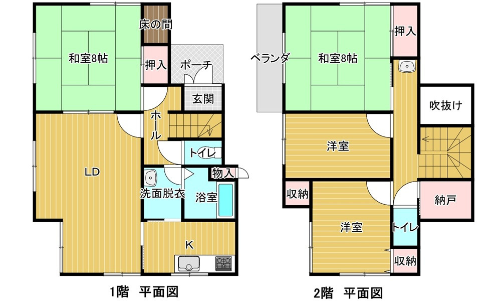 佐伯区河内南２丁目の間取り