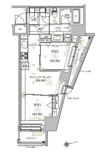 RELUXIA墨田八広の間取り
