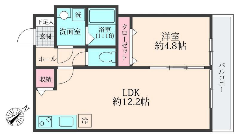 ミリアビタ稲毛東の間取り