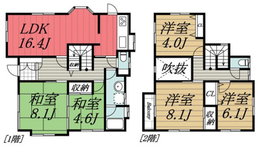 【間取り】 | リブレス木下東戸建　Ⅱ