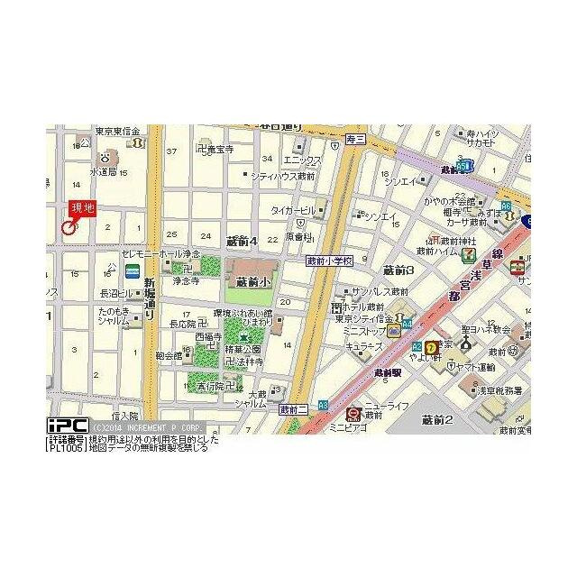 ヴェラハイツ蔵前の地図