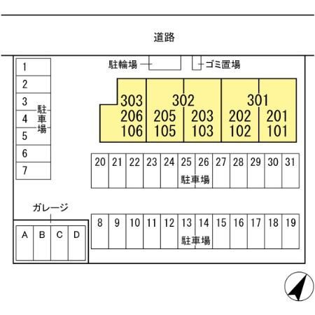 Royal East（ロイヤルイースト)の区画図