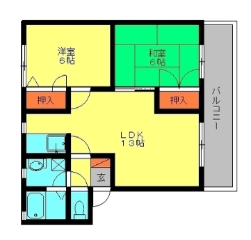 【間取り】 | アイリス大野城