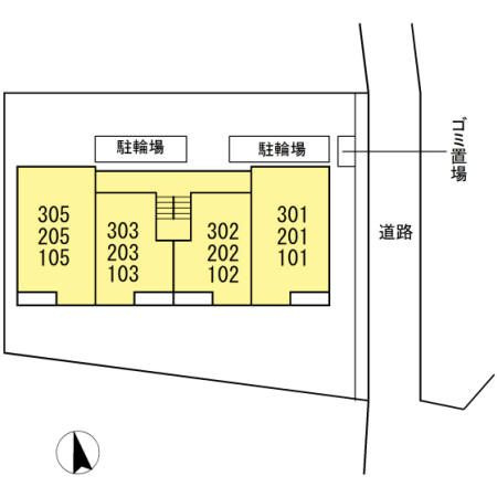 オークビレッジの区画図
