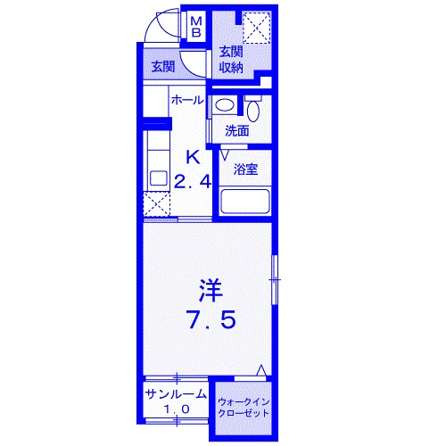 メルヴェーユ大成の間取り