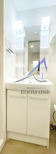 スカイコート品川パークサイドⅢの洗面所|独立洗面台です。