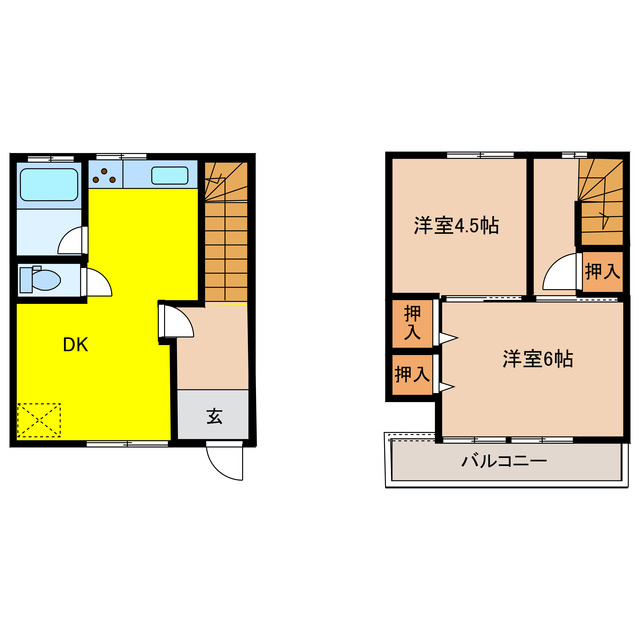 南区観音町６丁目戸建の間取り