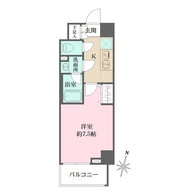 ベルフェリーク木場の間取り