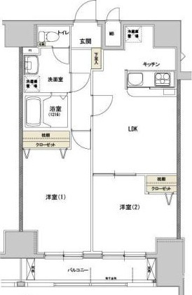 ｆｅｅｔｈ日暮里の間取り|間取りです。