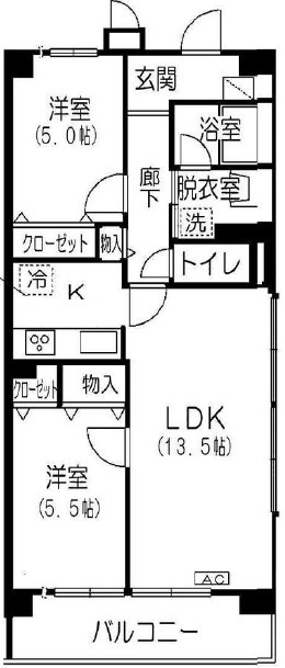 アゼリア大森の間取り|間取りです。