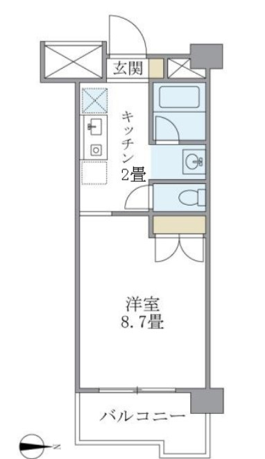 オクト・フラッツ・Kの間取り