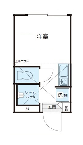 Shanti Casa四谷若葉の間取り|間取りです。