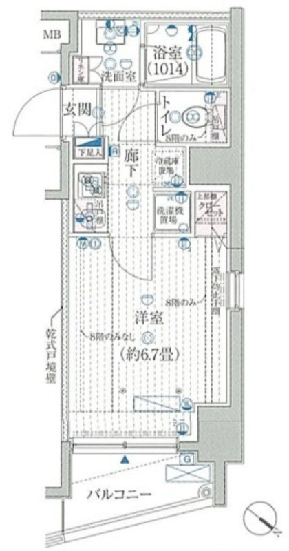 プレール・ドゥーク豊洲の間取り