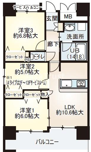 【間取り】 | ベリー海老江