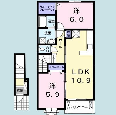 ヴィラ立川の間取り