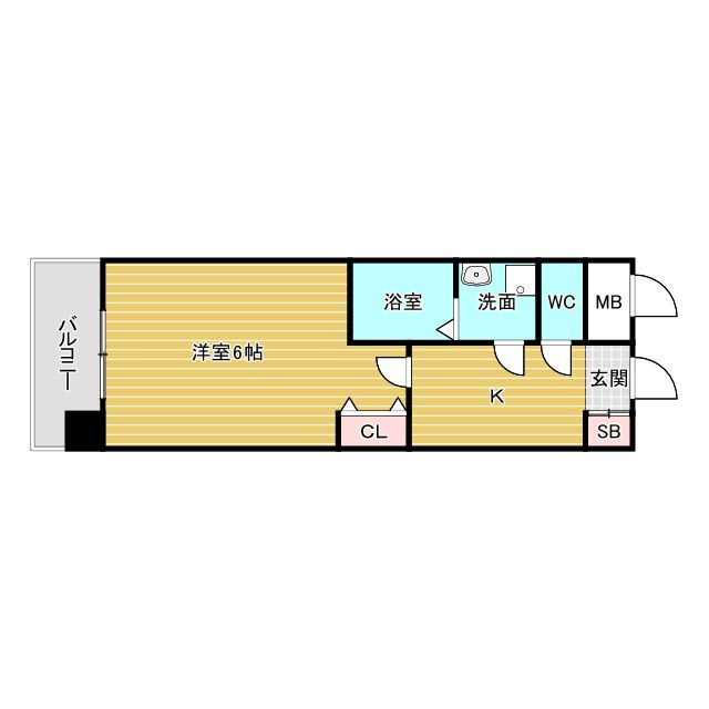 M-RESIDENCE新大阪Gardenの間取り