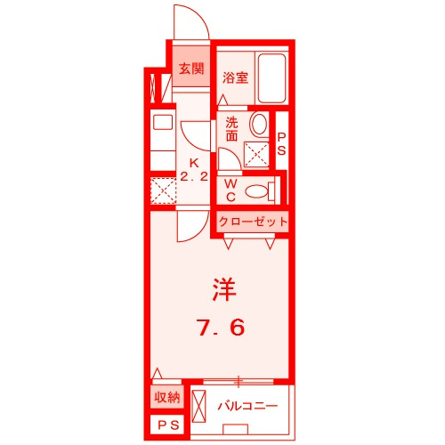 エクセルコートの間取り|安心のRC造♪広々27.68㎡