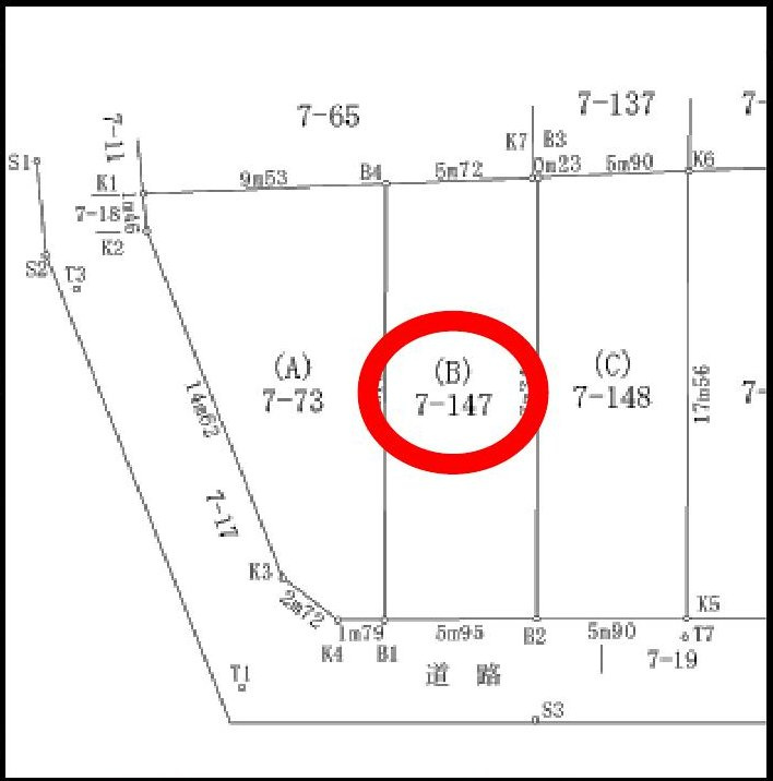 調布市入間町3丁目 小田急線 成城学園前駅 新築戸建の区画図
