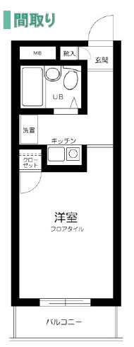 スカイコート新宿第7の間取り|間取りです