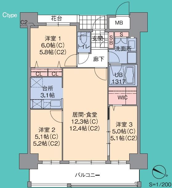 プライムメゾンセントラルパークの間取り