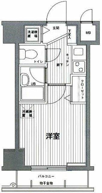 グランド・ガーラ麻布十番の間取り|間取りです。
