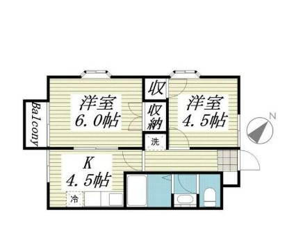 ジュネパレス流山の間取り