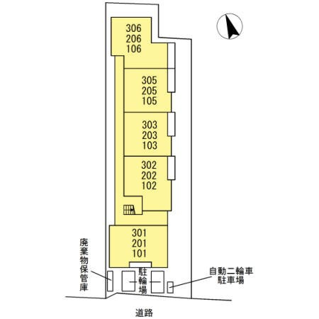 クリア南砂の区画図