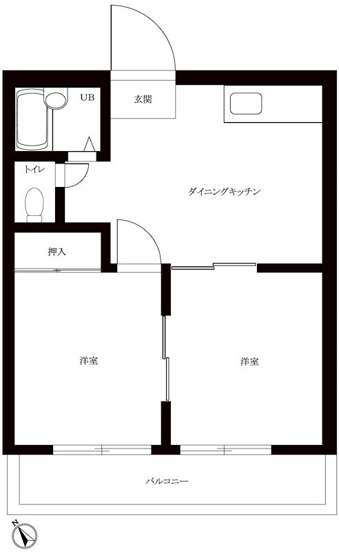ビラ松木 の間取り|間取りです。