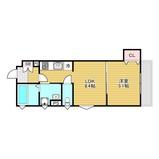 ラモーナ豊南町南の間取り