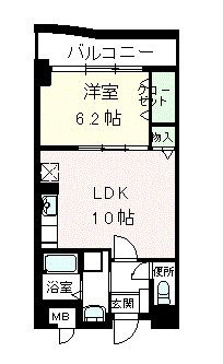 ラポール西大島　ウエストの間取り|間取りです。