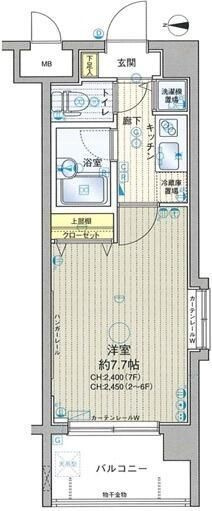 ラグジュアリーアパートメント両国の間取り