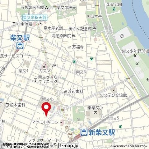 LaLa柴又の地図