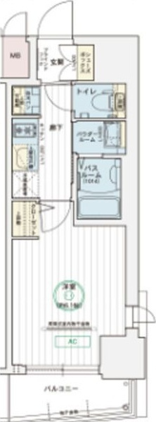 エステムコート神戸元町Ⅱグレイドの間取り